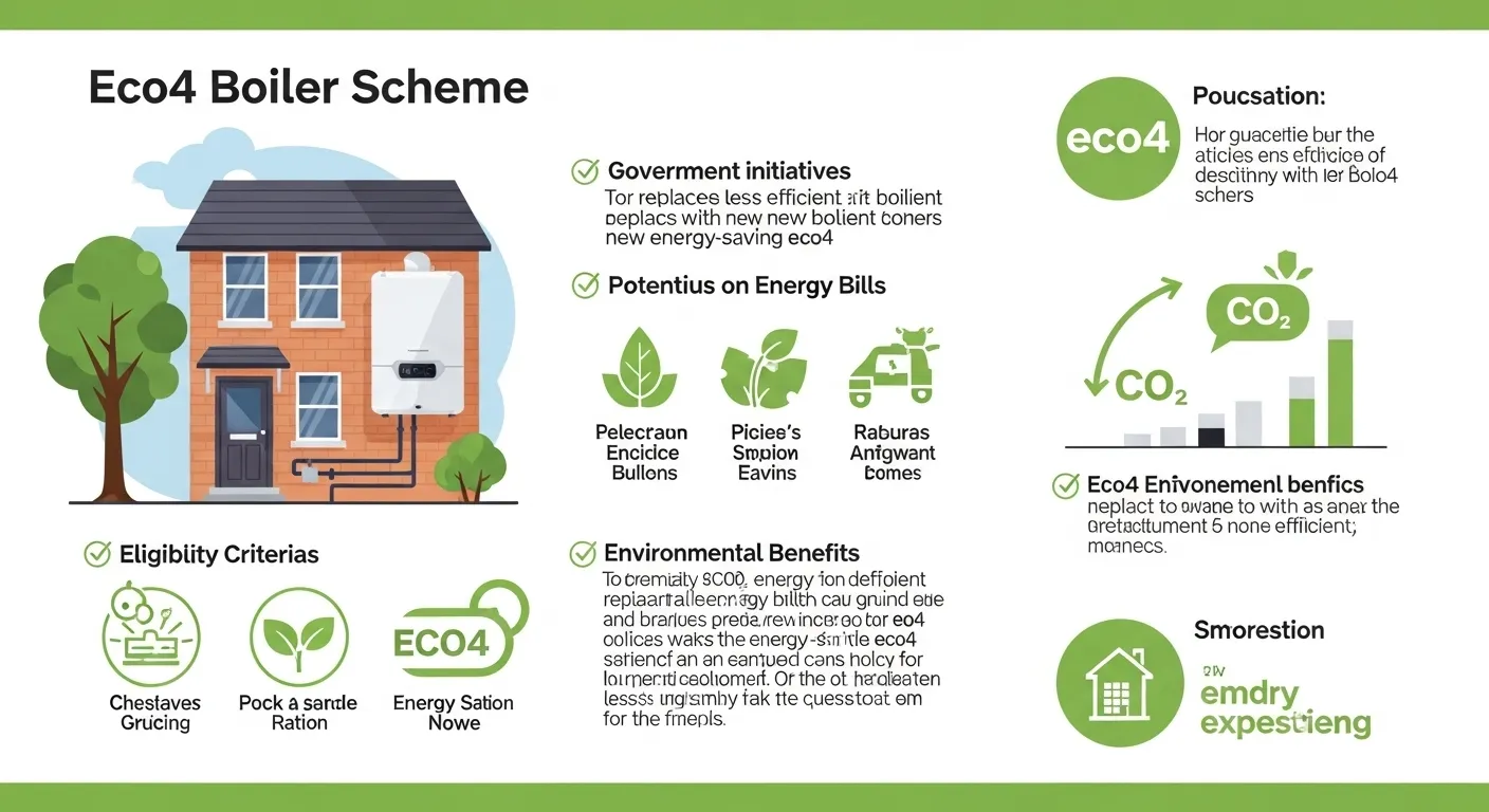 Qualified assessor evaluating old boiler efficiency for ECO4 replacement grant eligibility criteria